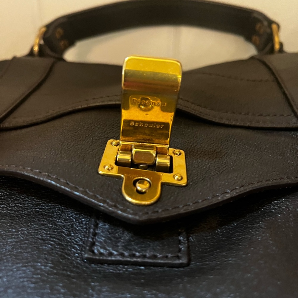 Beautiful chocolate brown leather Proenza Schouler PS1 medium satchel - Picture 4 of 11